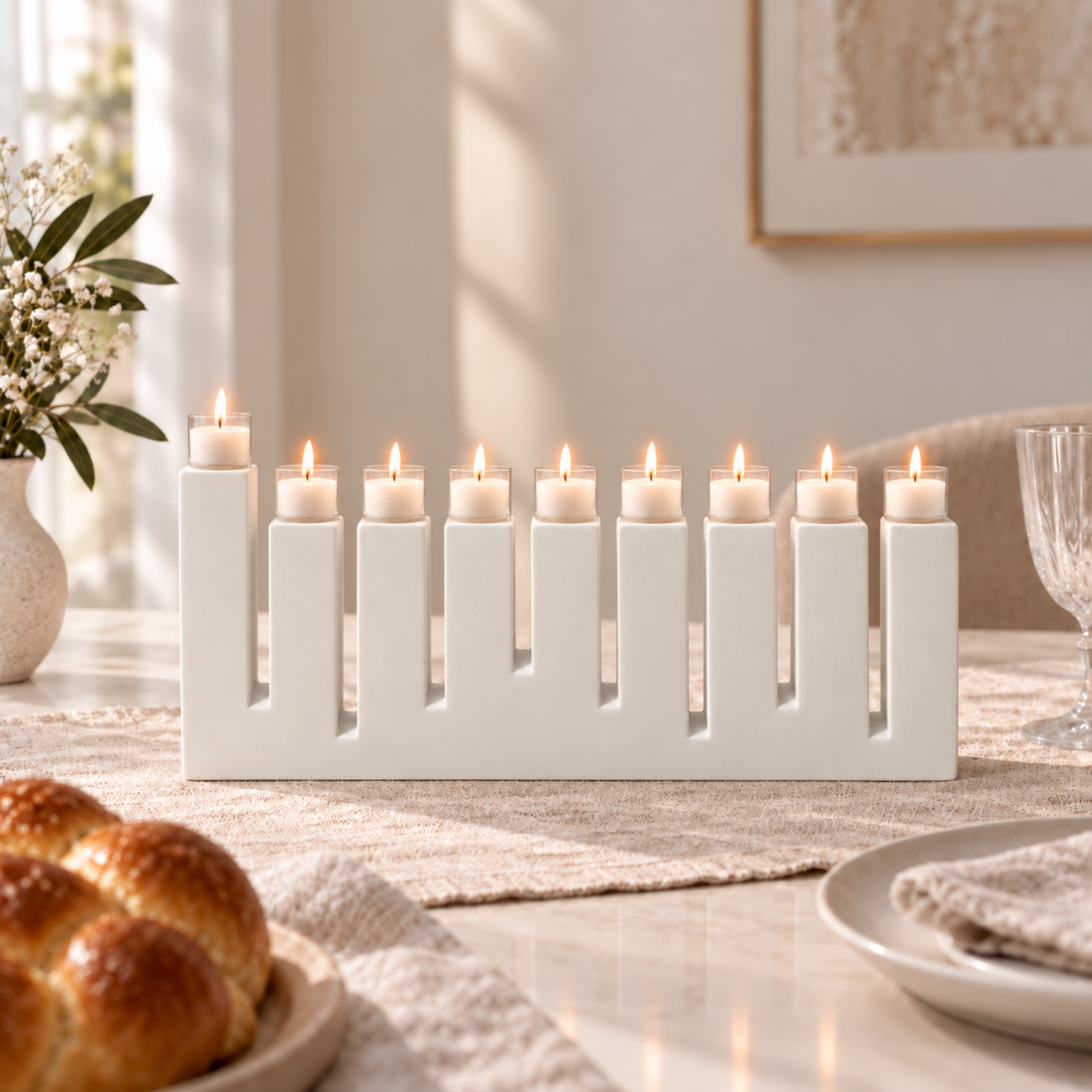 חנוכייה מעוצבת בעבודת יד 3