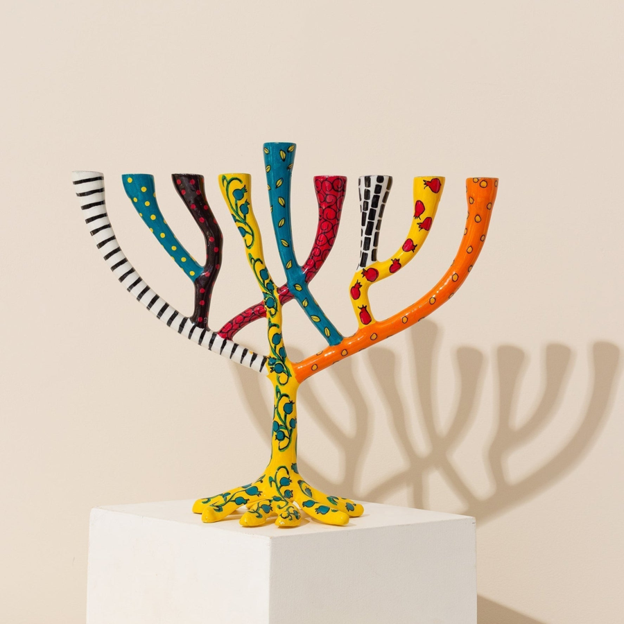 חנוכייה מעוצבת בעבודת יד 2